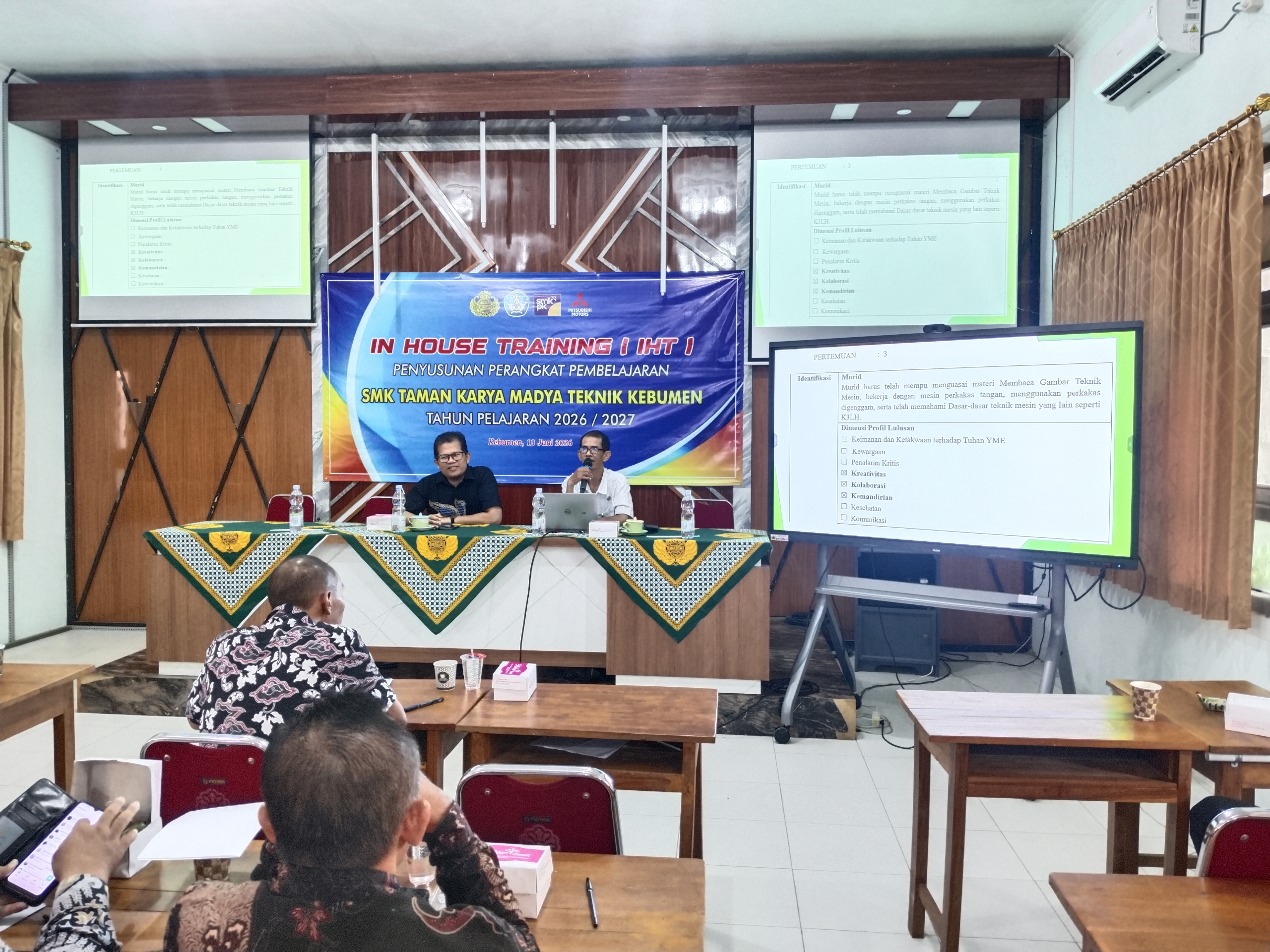 In House Training Penyusunan Perangkat Pembelajaran Tahun Ajaran 2026/2027 SMK TKM Teknik Kebumen